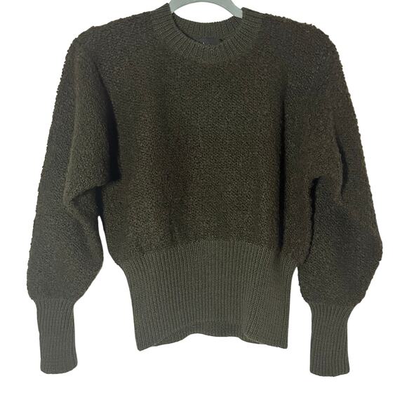 Peruvian Connection Boulce Women’s Army Green 100% Wool Sweater Small - Picture 1 of 7